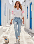Cargar la imagen en la vista de la galería, Blouse brodée EVA