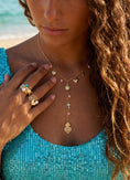Cargar la imagen en la vista de la galería, Collier Goutte d'Eau NATACHA – Breloques & Perles Nacrées Rosées 🫖✨