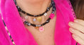 Load image into Gallery viewer, BRAZIL black bandana necklace