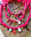 Load image into Gallery viewer, KARA pink bandana necklace