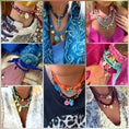 Load image into Gallery viewer, KARA pink bandana necklace