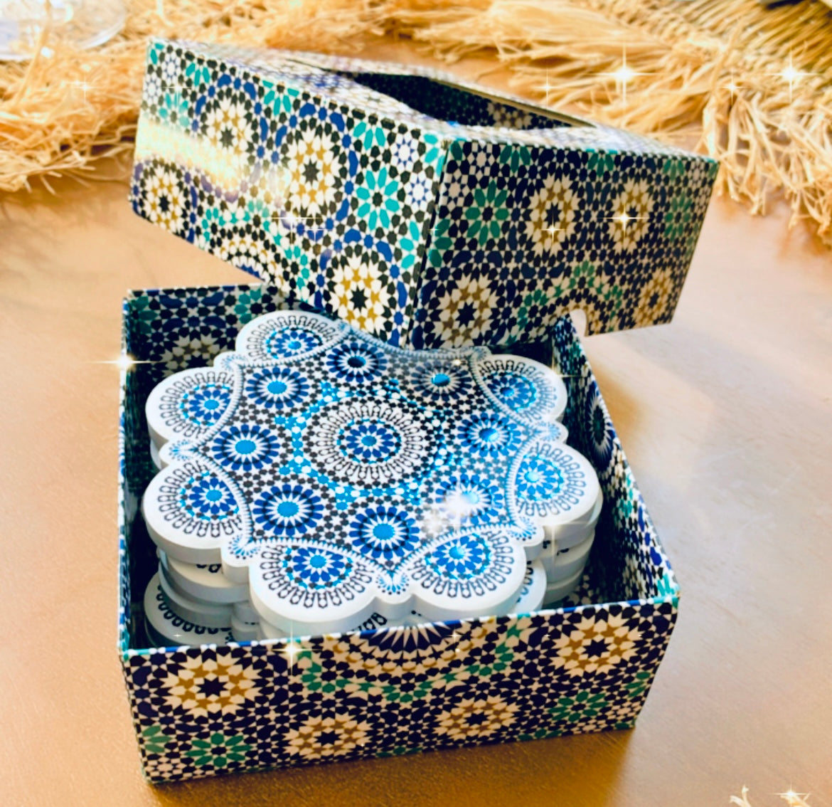 Lot de 6 sous verres BAHIA