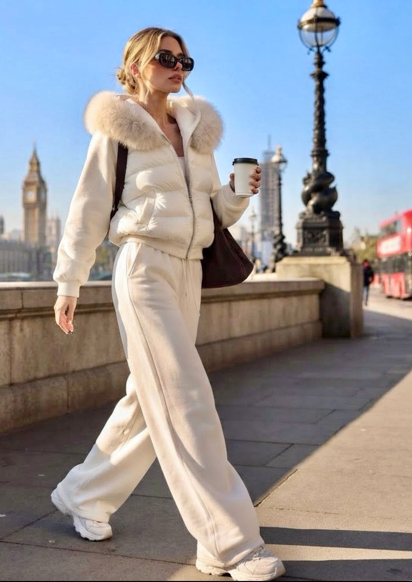 Ensemble femme STELLA – Doudoune à capuche et pantalon large