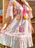 Load image into Gallery viewer, Pink LOLITA bohemian dress
