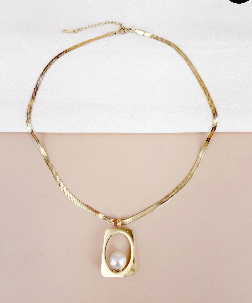 Collier Pendentif Perle Nacre et Or SAVANNAH– Bohème Chic