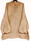 Charger l'image dans la visionneuse de la galerie, Robe pull maille beige KALVIN
