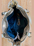 Load image into Gallery viewer, JANE silver irises leather effect bag
