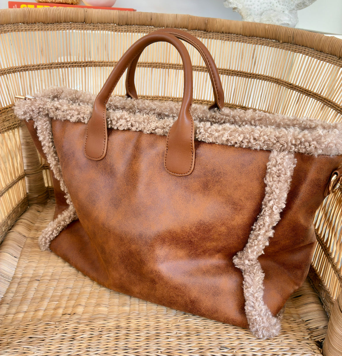 Sac cabas St Honoré fourrure