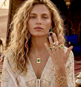 Charger l'image dans la visionneuse de la galerie, Bague Dorée Juana 💎 | Pierres & Effet Martelé Style Mille et Une Nuits
