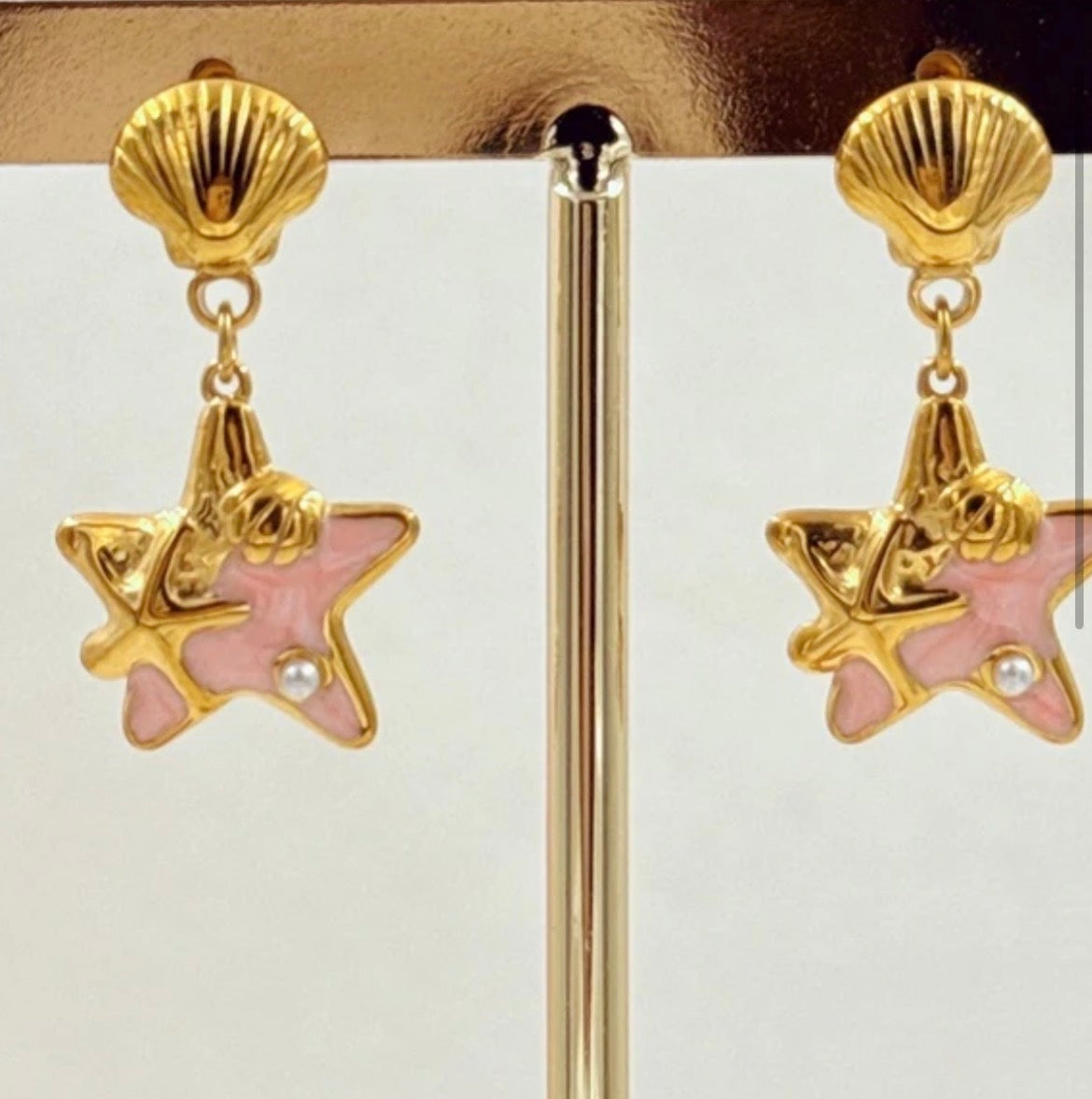 Boucles d'oreilles Étoile de Mer LOLA – Bijou Boho Chic Plage & Été💫