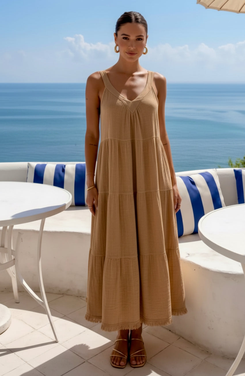 Robe coton lin FRANCESCA