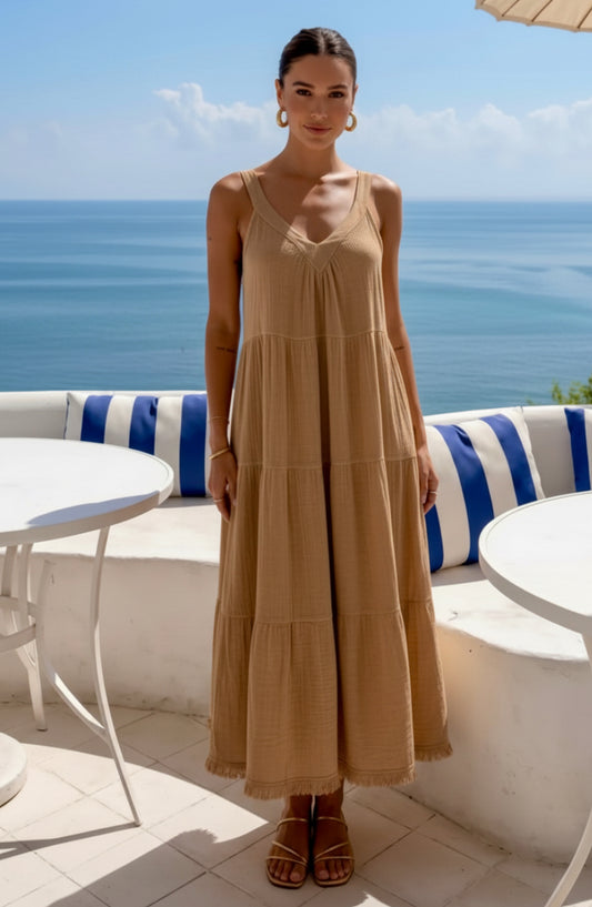 Robe coton lin FRANCESCA