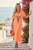 Cargar la imagen en la vista de la galería, Robe Longue Bohème Cheyenne – Robe Coton Femme Style Boho Chic
