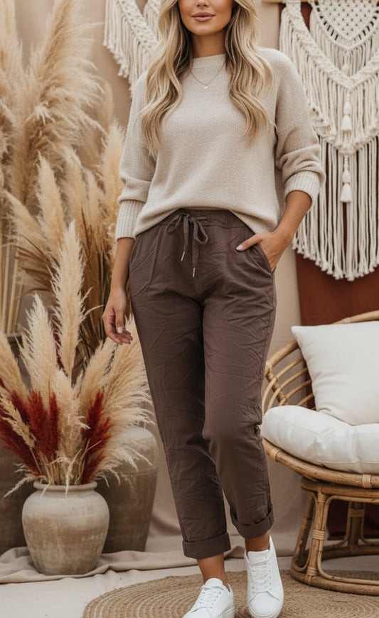 Pantalon toile unie LÉA