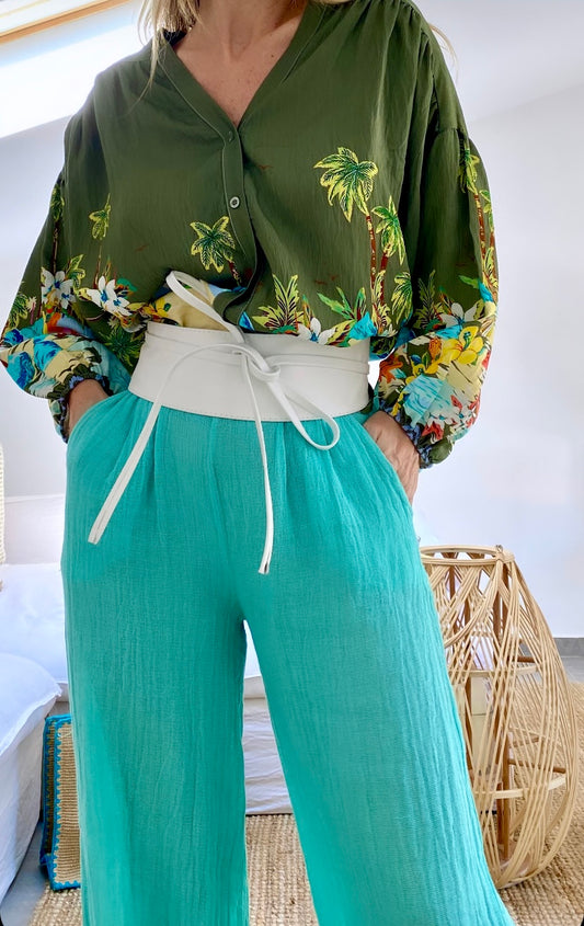 Ceinture cuir à nouer MAGDA