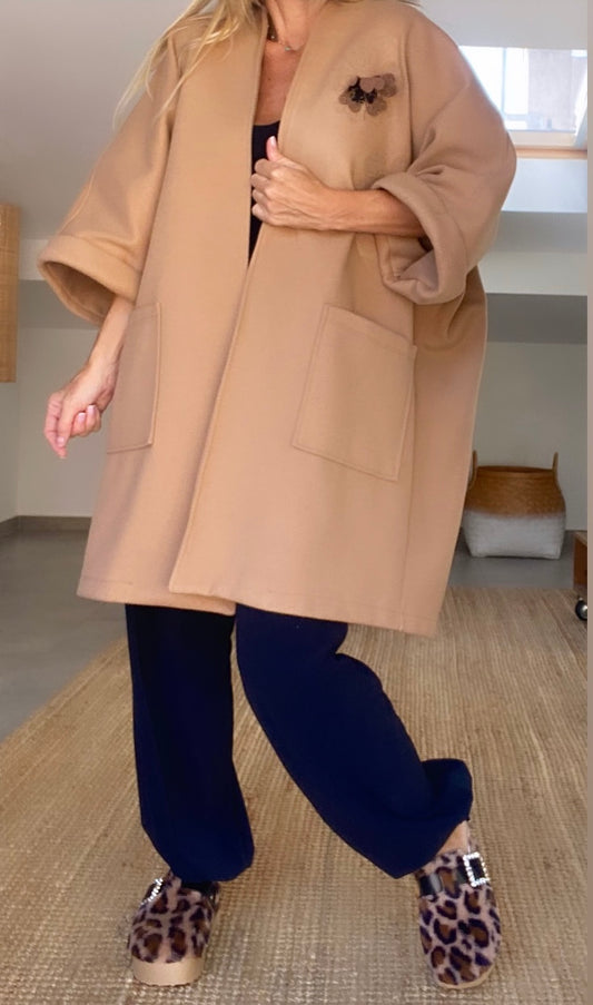 Manteau 3/4 camel DANY