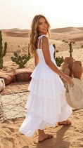 Charger l'image dans la visionneuse de la galerie, Robe longue Bohème Shana🌸| Volants Coton Gypsy

