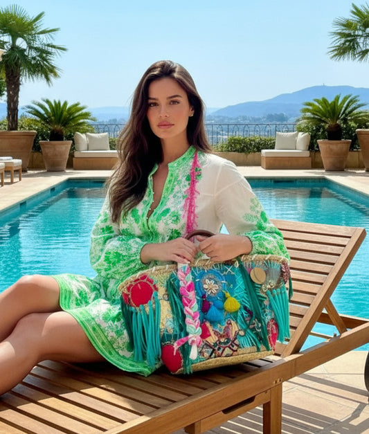 Robe chemise satinée  PARADISE