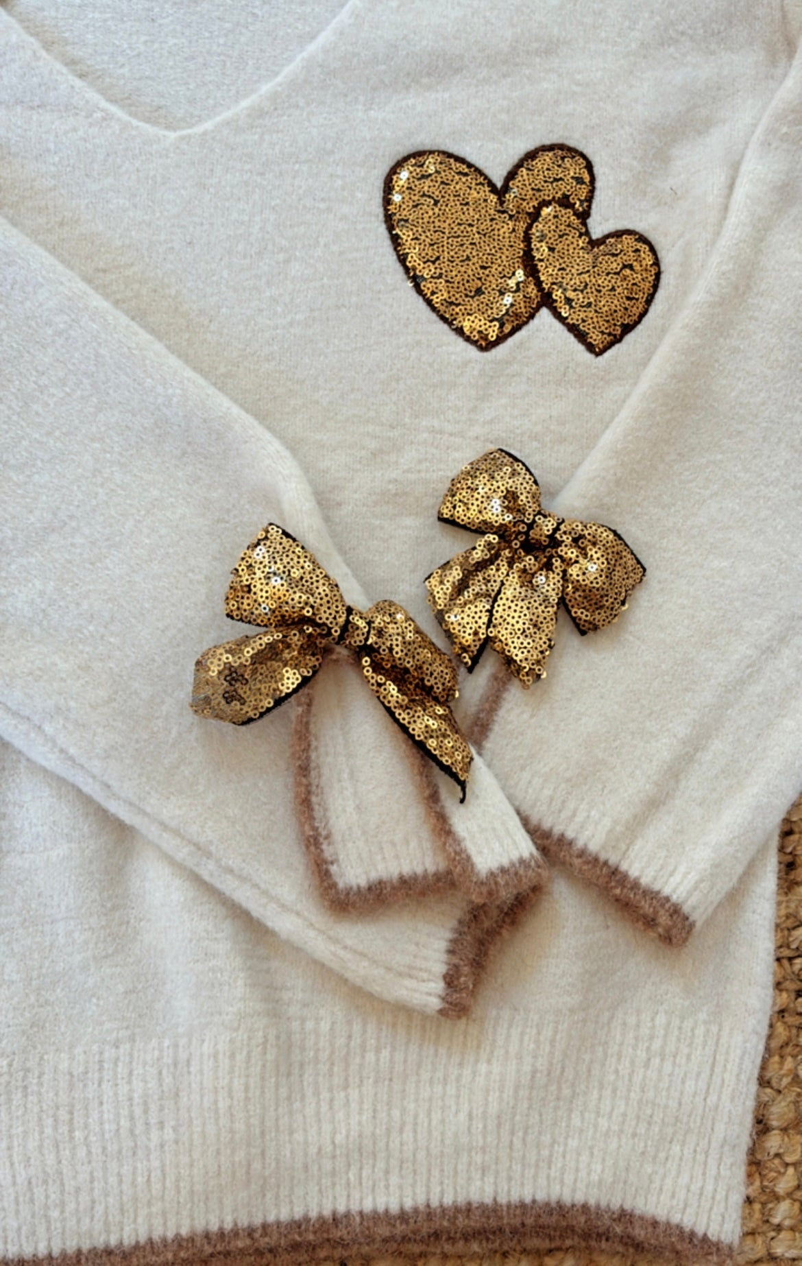 Pull cœur et noeuds BLOUMA