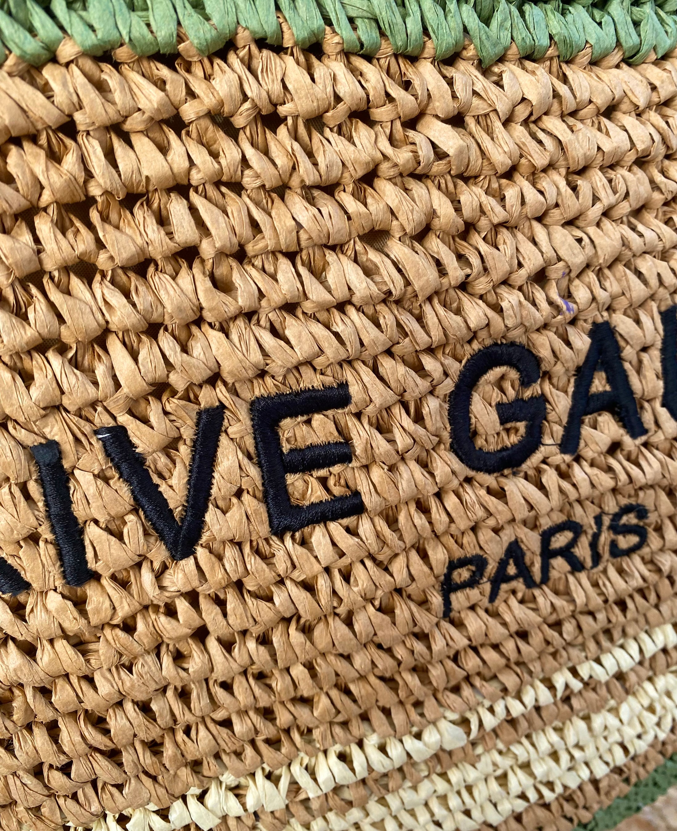 Grand Sac cabas kaki Rive gauche DEAUVILLE