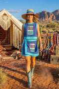 Cargar la imagen en la vista de la galería, Ensemble Top & Jupe Sardines | Bleu Turquoise Esprit Santorin
