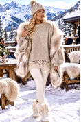 Load image into Gallery viewer, Pull doux chic MINDY en maille & dentelle
