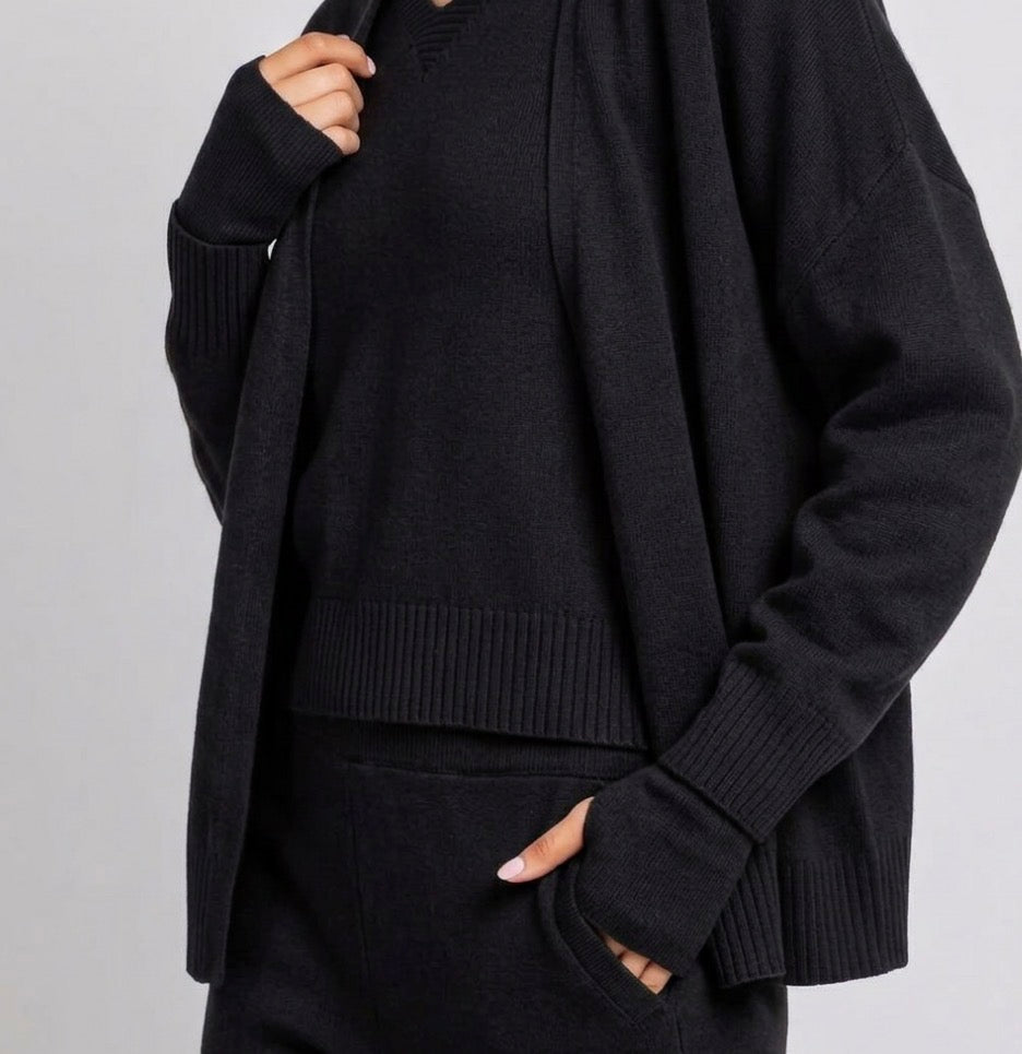 Anaïs – Pantalon en maille toucher cachemire
