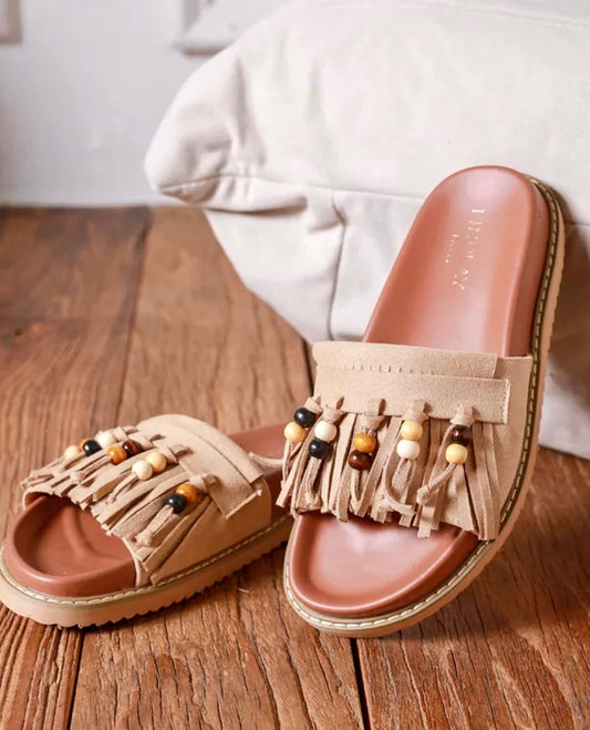 Sandales franges INDIANA