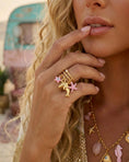 Load image into Gallery viewer, Bague or et breloques 🐚🌴🐠BEVERLY
