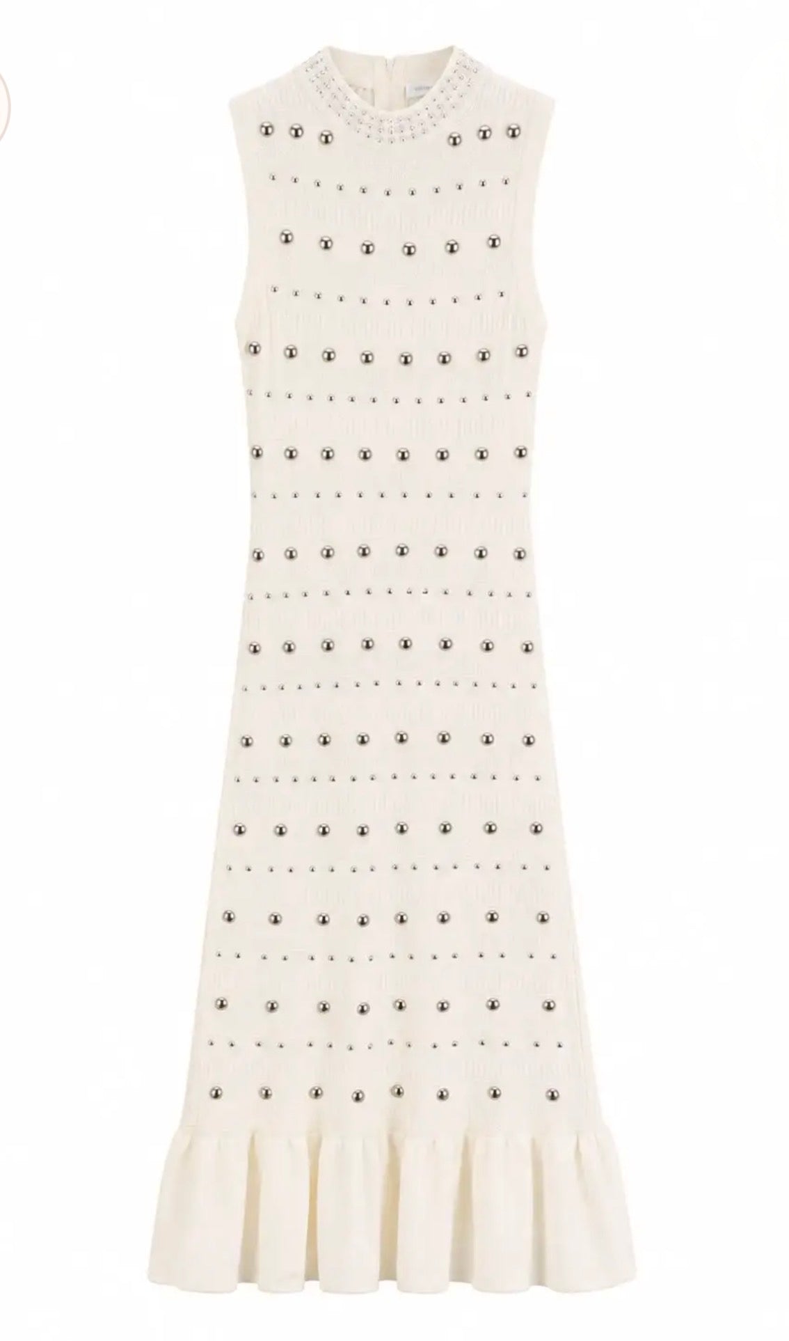 Robe Longue sirène SANDRA Clous argents