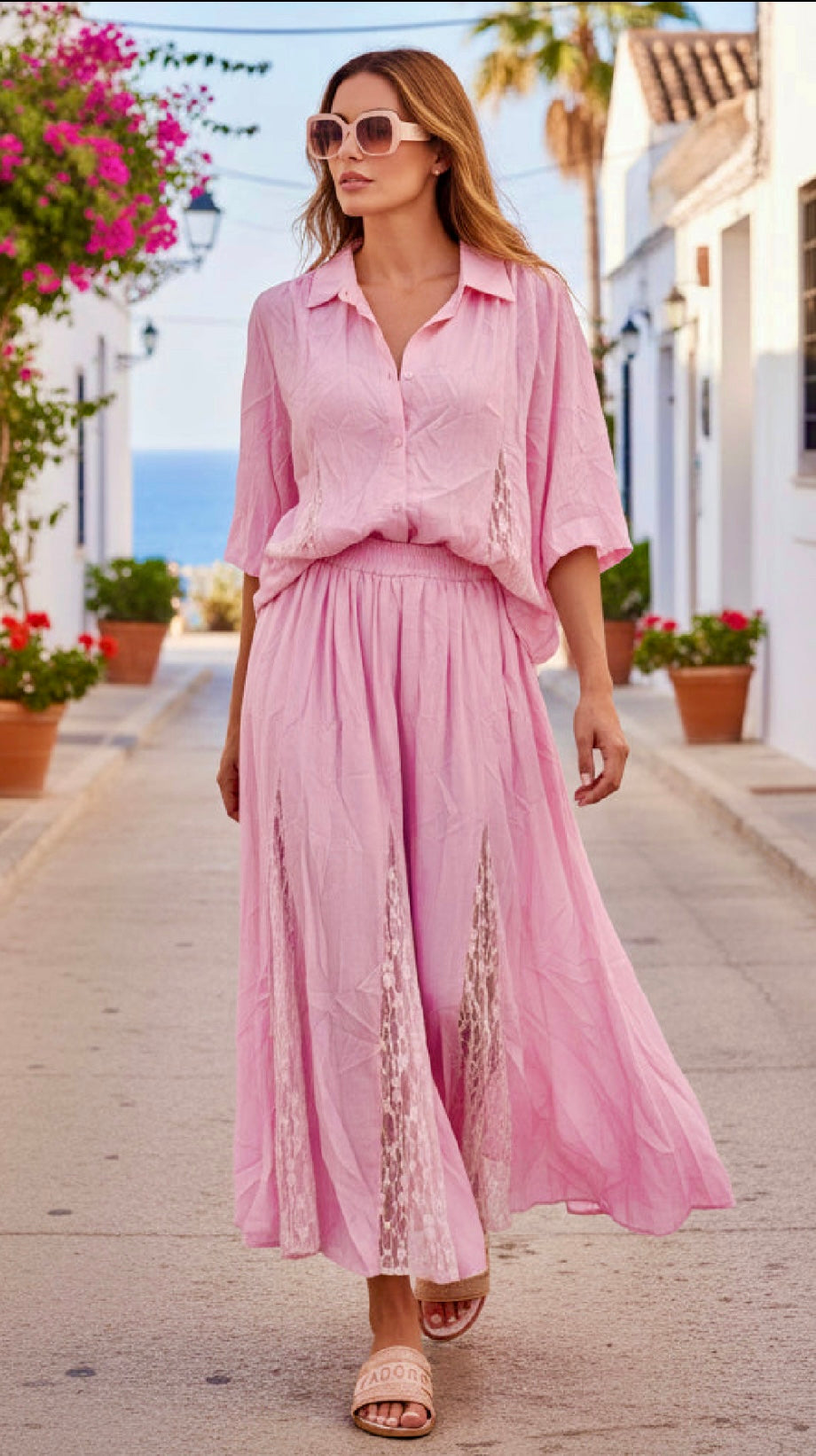 Ensemble avec  dentelle SOPHIA