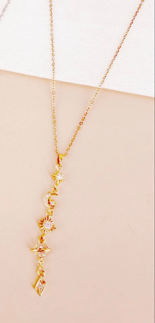Collier Goutte d'Eau Selena ✨ | Firmament Étoilé & Mille et Une Nuits