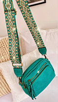 Load image into Gallery viewer, PALMA turquoise shoulder bag
