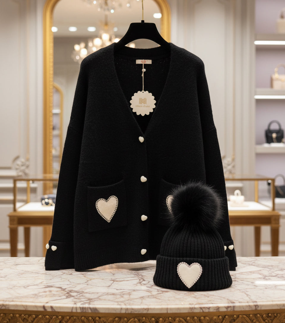 Gilet poches cœur ANOUSHKA