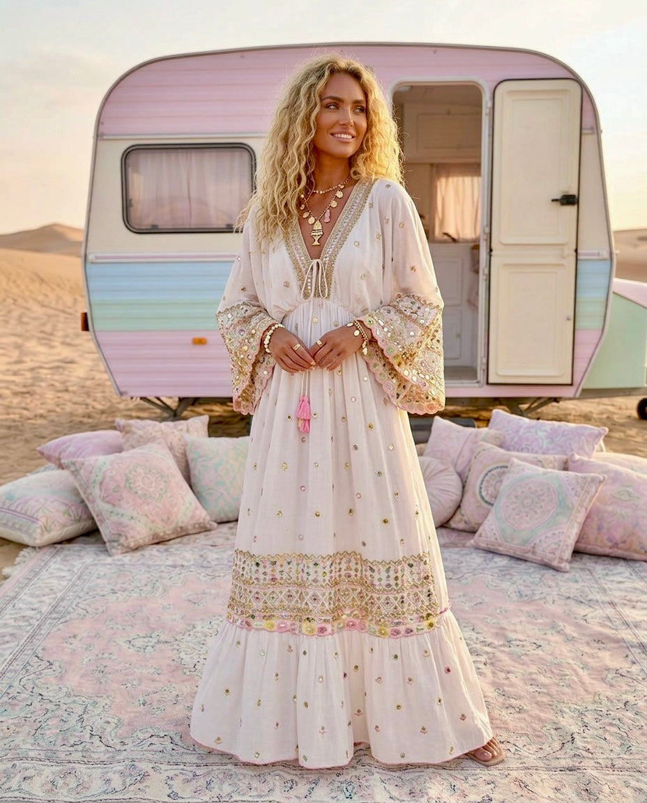 Robe sequins mille et une nuit ESMERALDA ✨🌙