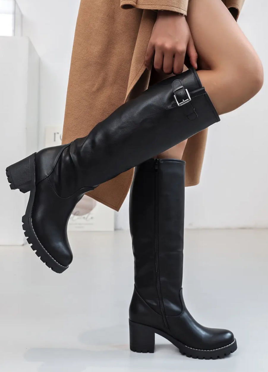 Bottes motardes noires BECKY