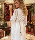Load image into Gallery viewer, Caftan Dentelle TARA — Robe Bohème Chic Mille et Une Nuits✨
