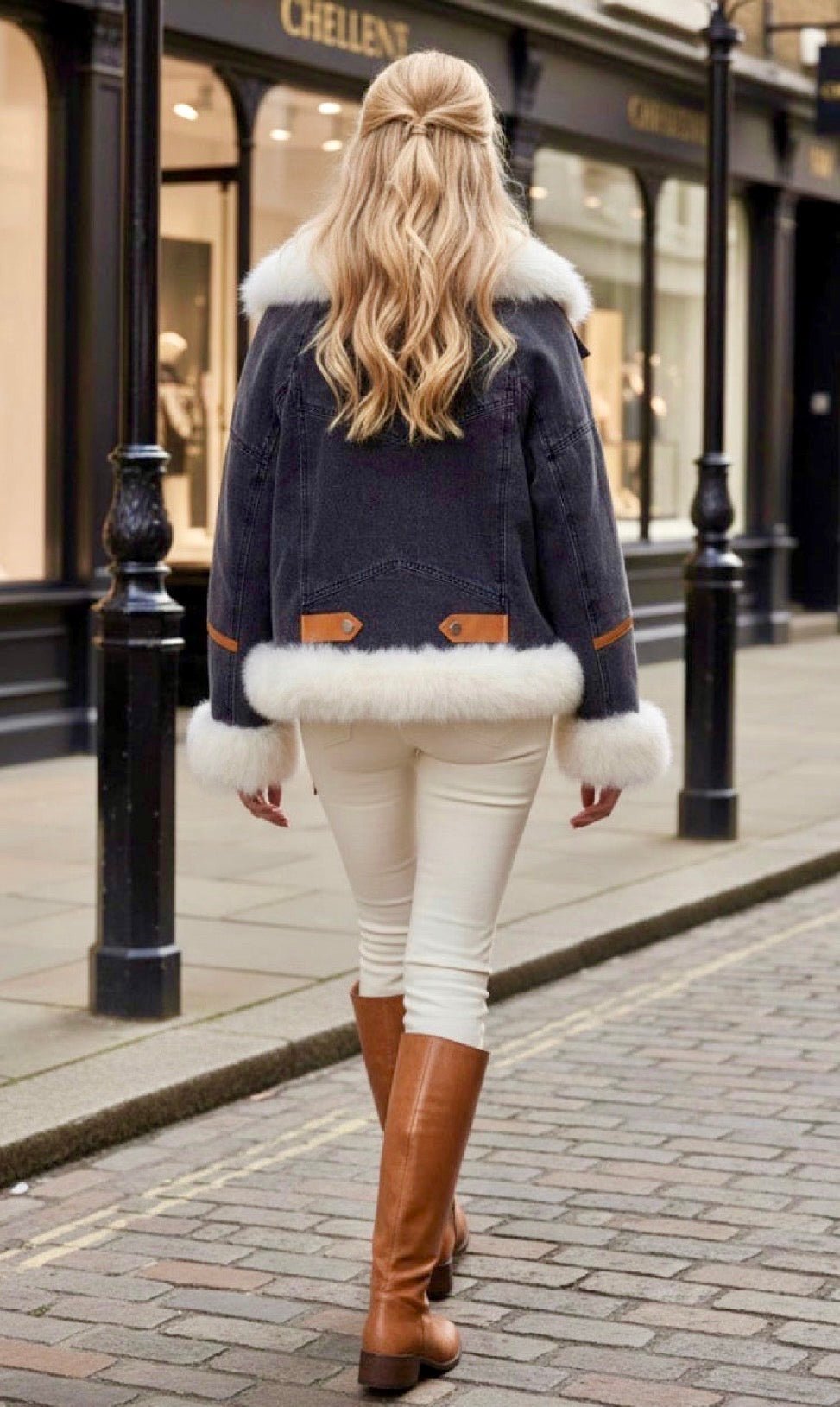 Blouson Jean & Fausse Fourrure – British JACK
