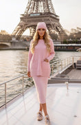 Load image into Gallery viewer, 🌸 Jupe Crayon Maille Rose FRANCINE
