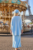 Charger l'image dans la visionneuse de la galerie, Pull Tunique Oversize Bleu Pastel CINDY — Toucher Cachemire
