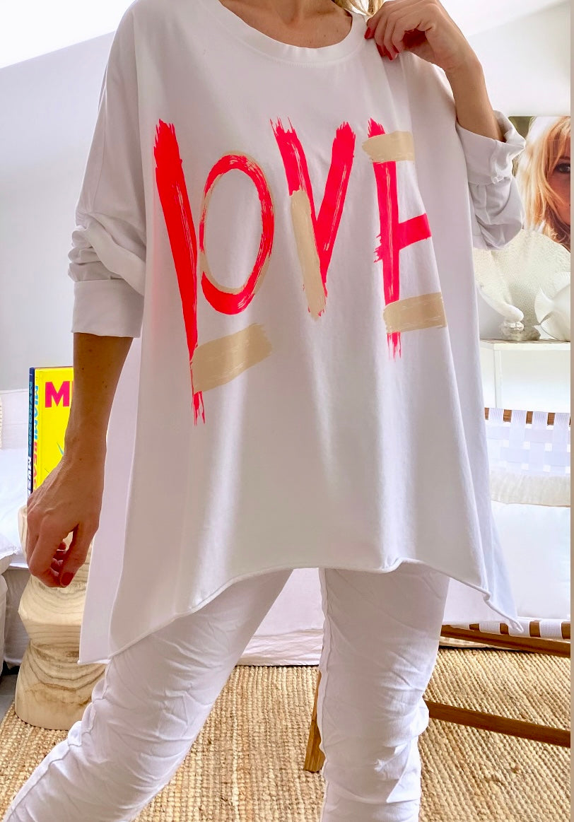 Tee-shirt coton oversize LOVA