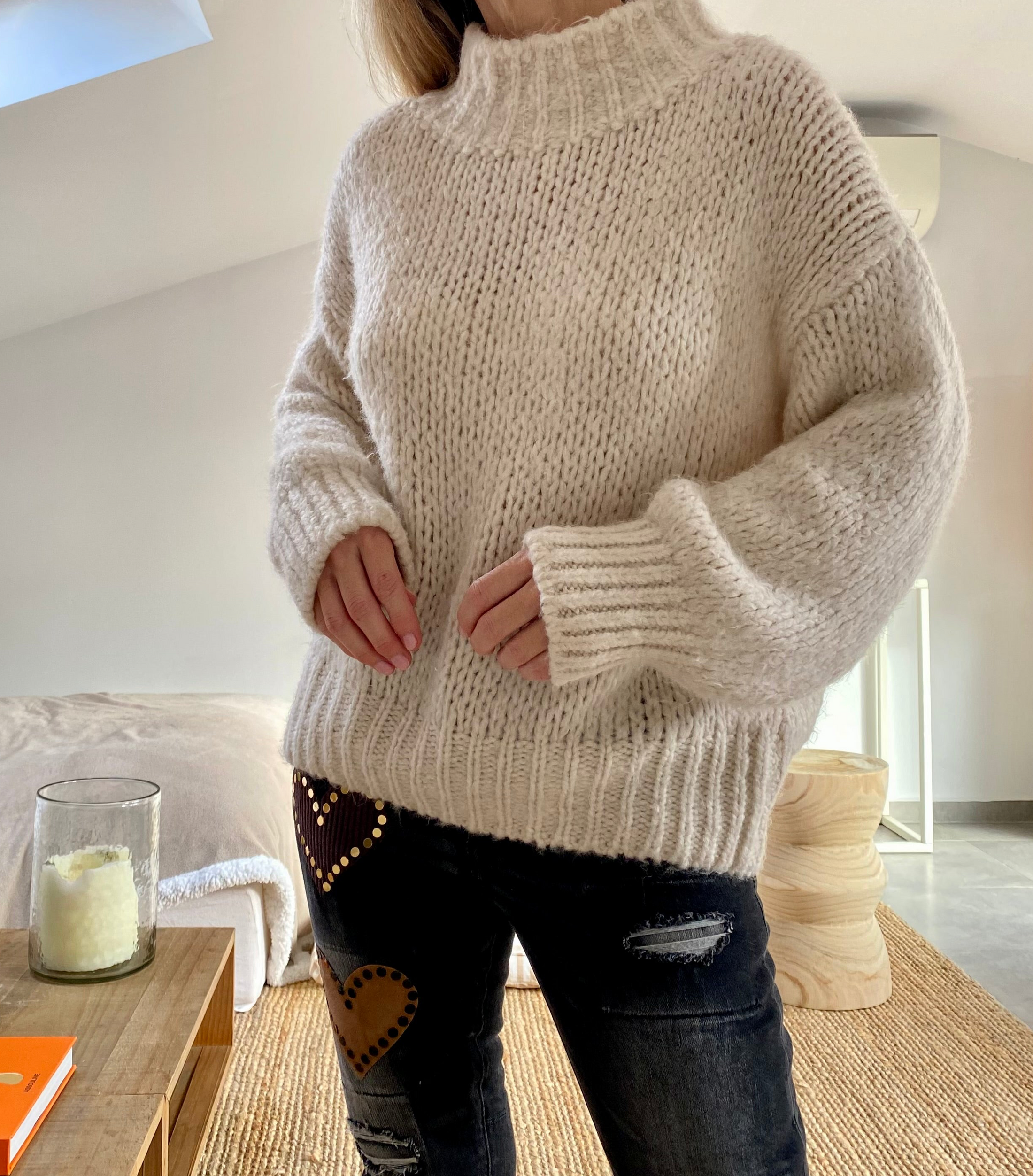 Pull maille doux JERRY