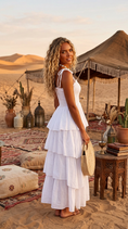 Charger l'image dans la visionneuse de la galerie, Robe longue Bohème Shana🌸| Volants Coton Gypsy
