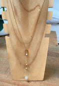 Load image into Gallery viewer, LORINE gold pearl pendant necklace
