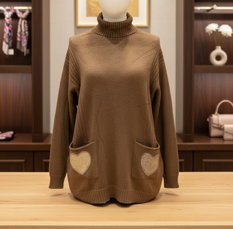 Pull col roulé oversize ORIANA