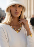 Load image into Gallery viewer, Parure Collier & Bracelet Breloques LÉONIE – Acier Inoxydable
