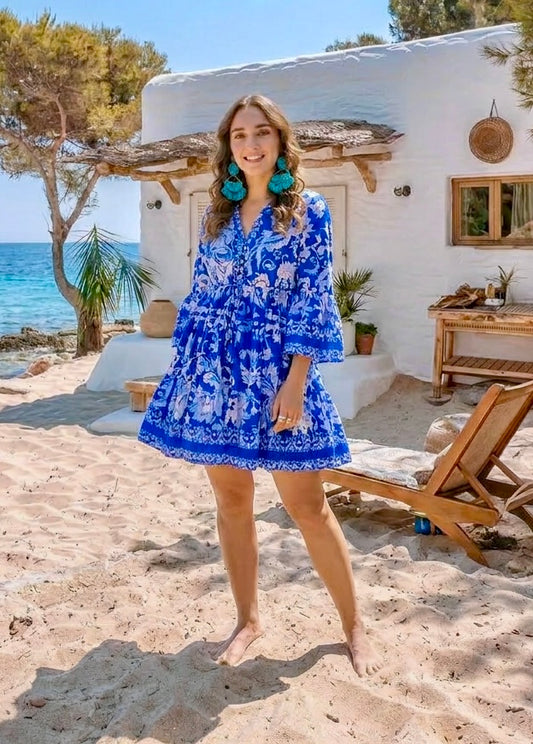 Robe bleue CALVI