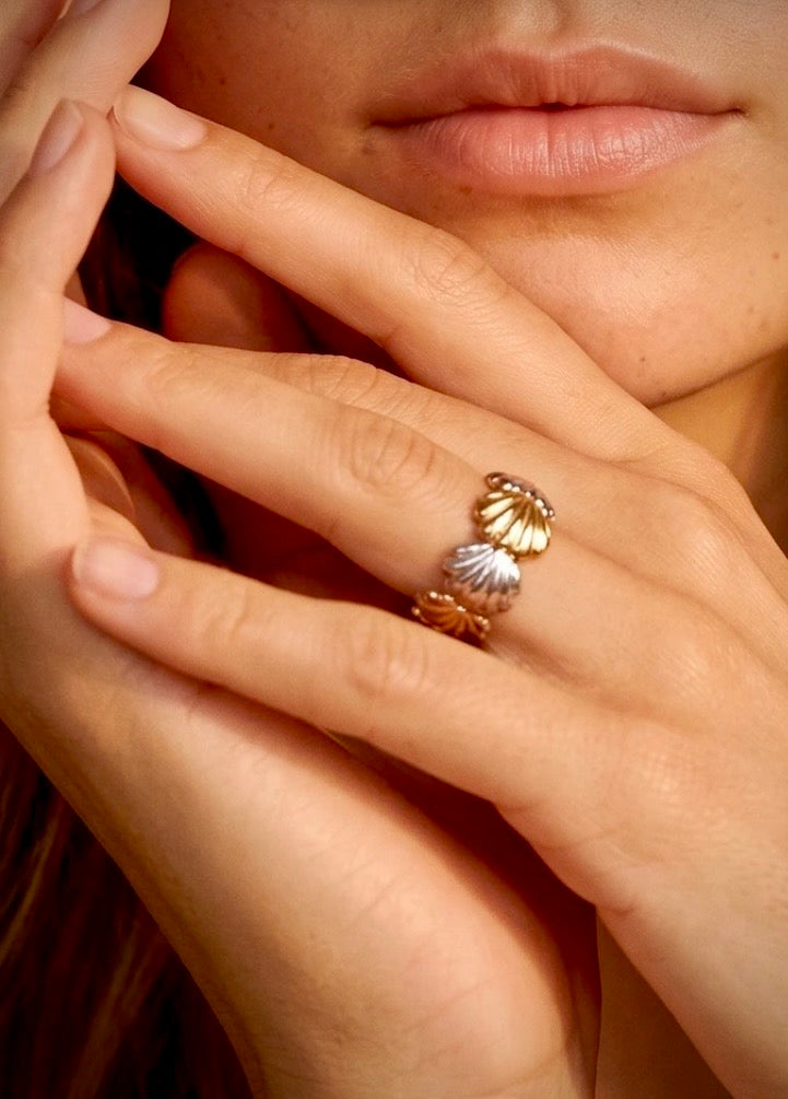 Bague Coquillages Or & Argent INDIRA | Style Gypsy Bohème🐚