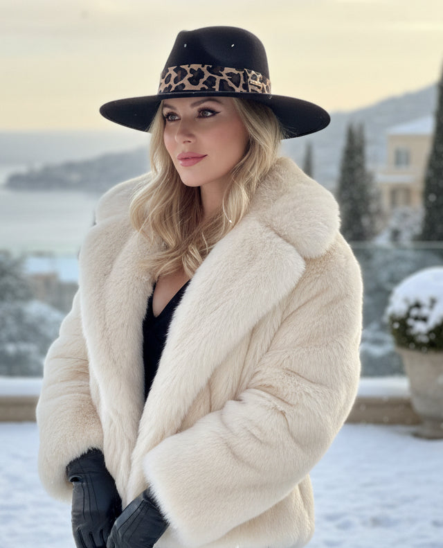 Chapeau bande léopard JIKI