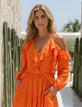 Cargar la imagen en la vista de la galería, Blouse Épaules Dénudées SOPHIE – Voile de Coton | Volants Girly | Bohème Chic Resort
